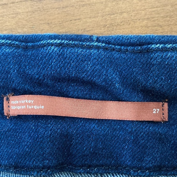 Pilcro Anthropologie Women's The Skipper Blue Wide Leg Cotton Blend Jeans 27 - Picture 8 of 10